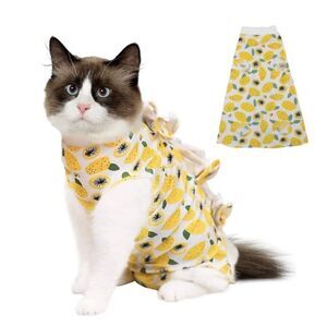 Cat Recovery Suit after Surgery (Head Cone Alternative) Size XS NEW